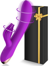 Estimulador de Clítoris de Silicona Suave con Vibrador Doble Motor y Punto G